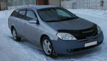 Дефлекторы окон (ветровики) Nissan Primera Wagon (P12) 2001-2008"EuroStandard" (Ниссан Премьера) Кобра Тюнинг